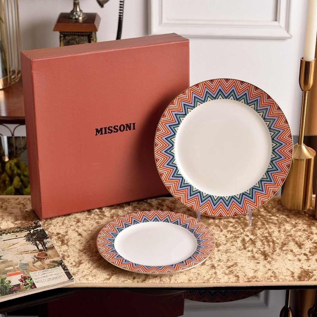 Missoni set of two Plates  - Missoni Plates | Buy Online in UAE